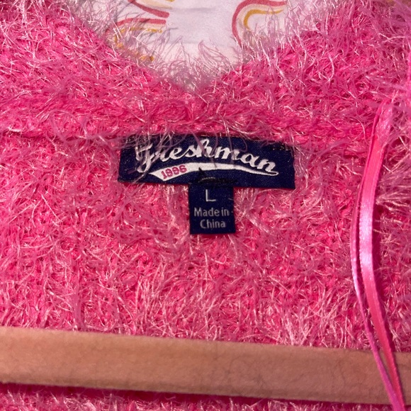 Freshman 1996 Soft Pink Sweater - Size L - Picture 2 of 2